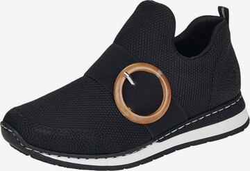 Rieker Slip-Ons in Black: front