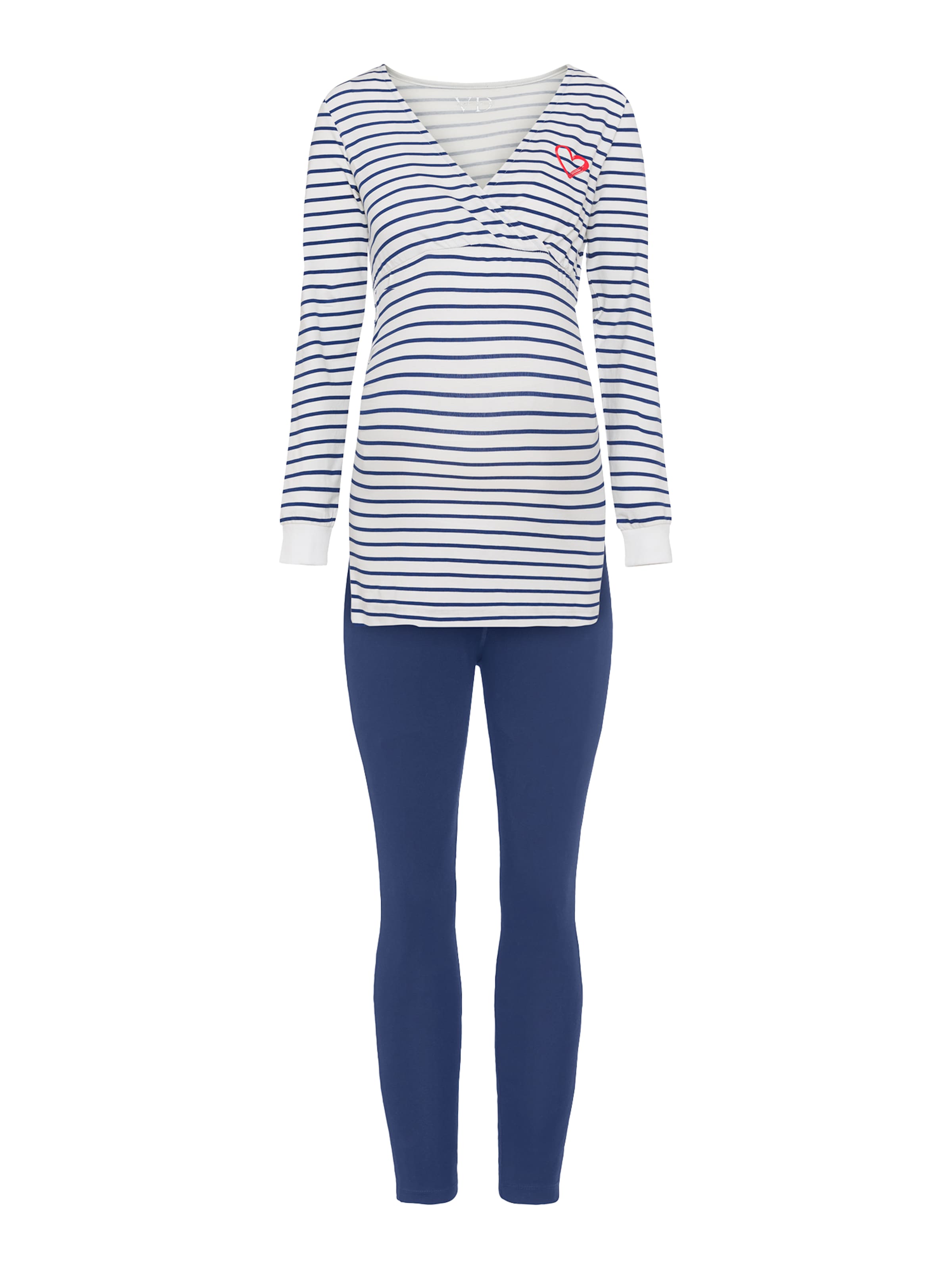 VIVANCE Pyžamo 'Dreams' - Modrá: predná strana