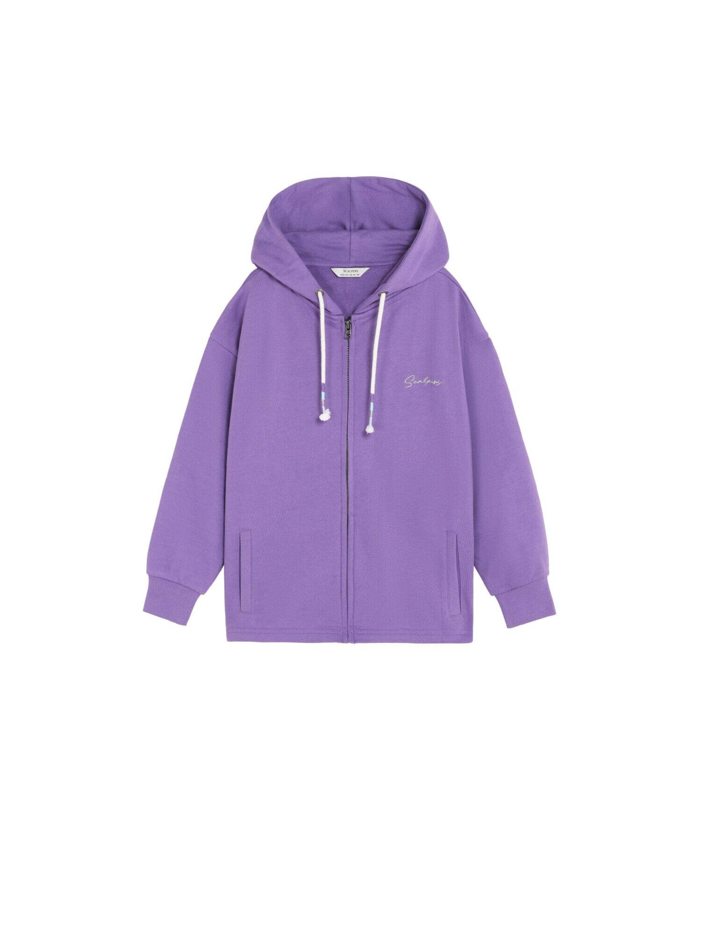 Scalpers Mikina 'Shinnyskull' – fialová: přední strana