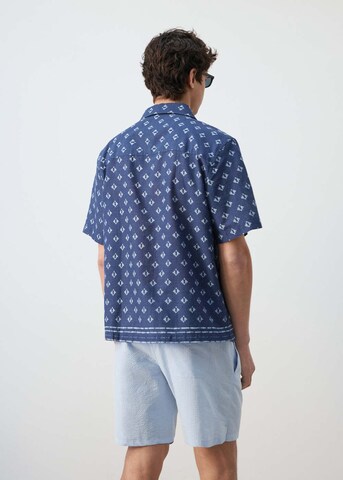 MANGO MAN Regular fit Button Up Shirt 'Comino' in Blue