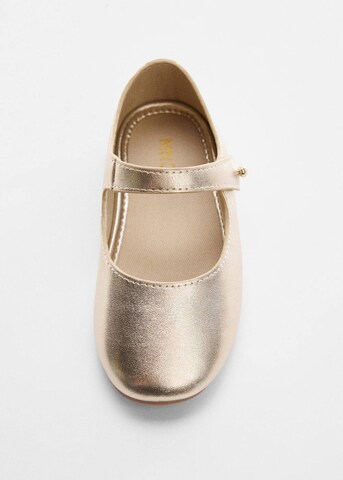 MANGO KIDS Ballet Flats 'Hanna' in Gold