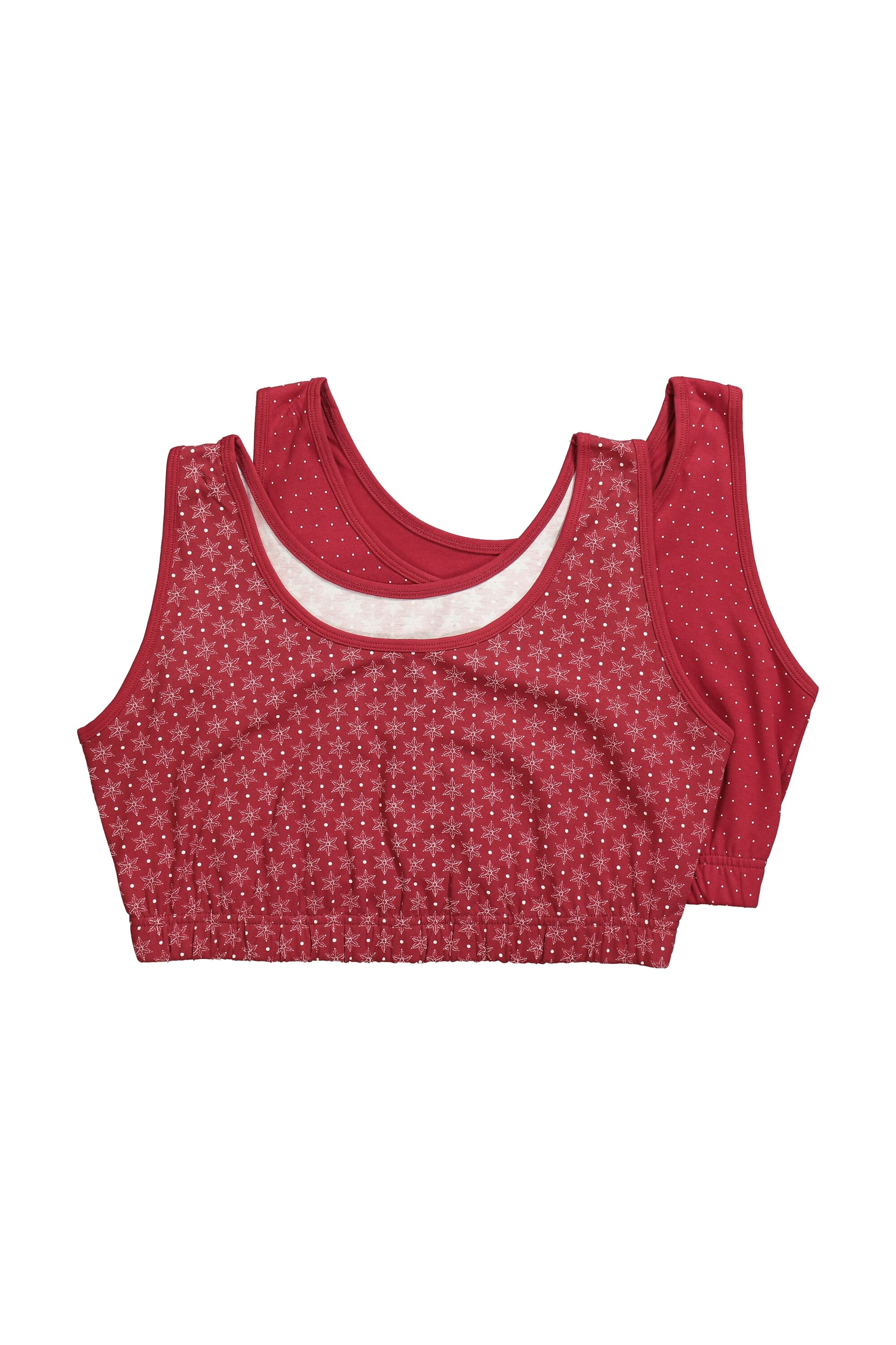 Ulla Popken Bustier BH in Rood: voorkant
