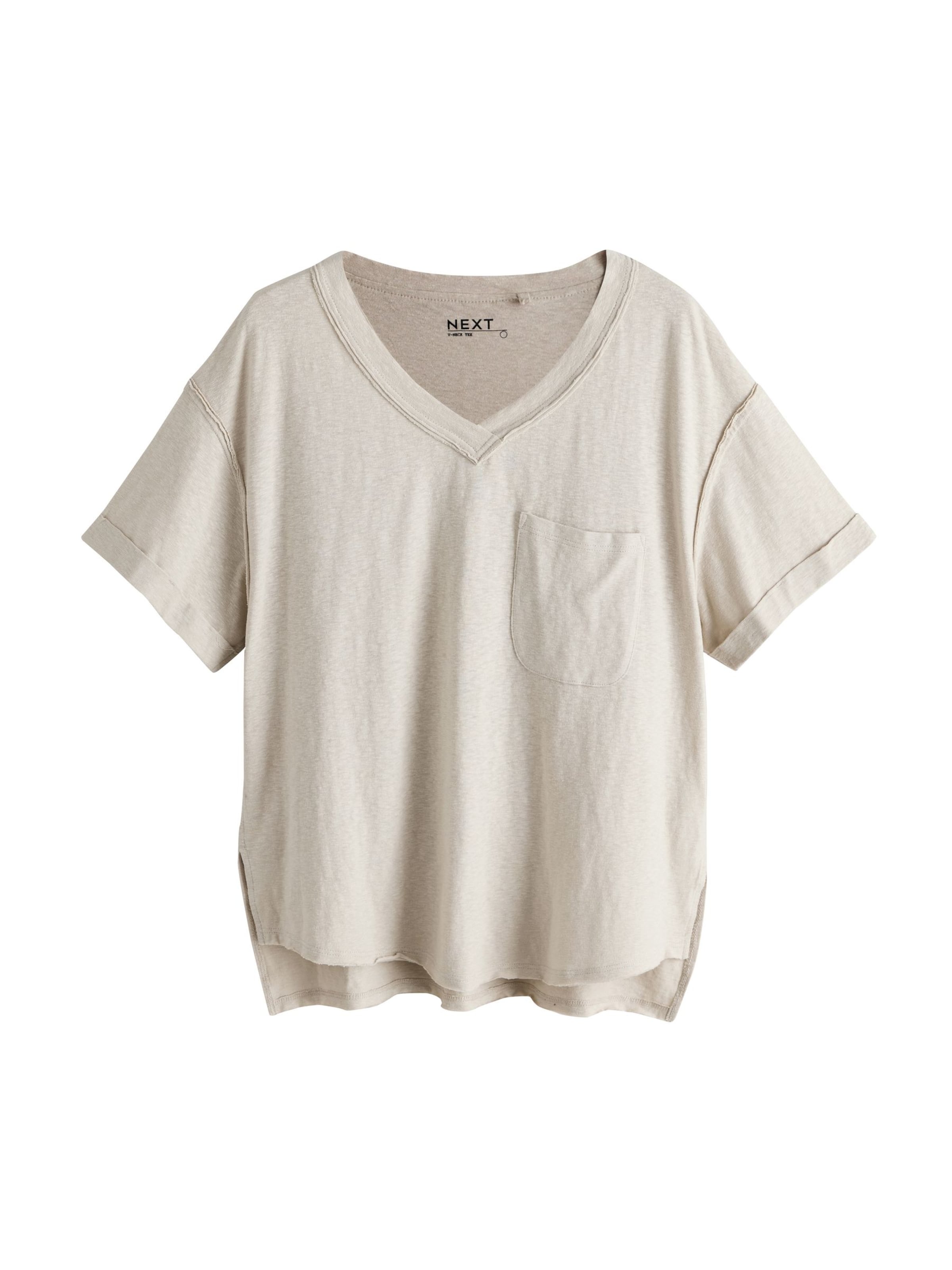 Tricou de la Next pe bej: față