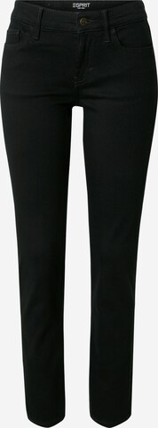 ESPRIT Slimfit Jeansy w kolorze czarny: przód