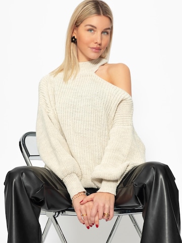 SASSYCLASSY Oversizepullover in Beige