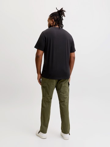 T-Shirt 'JCOFUSION' Jack & Jones Plus en noir