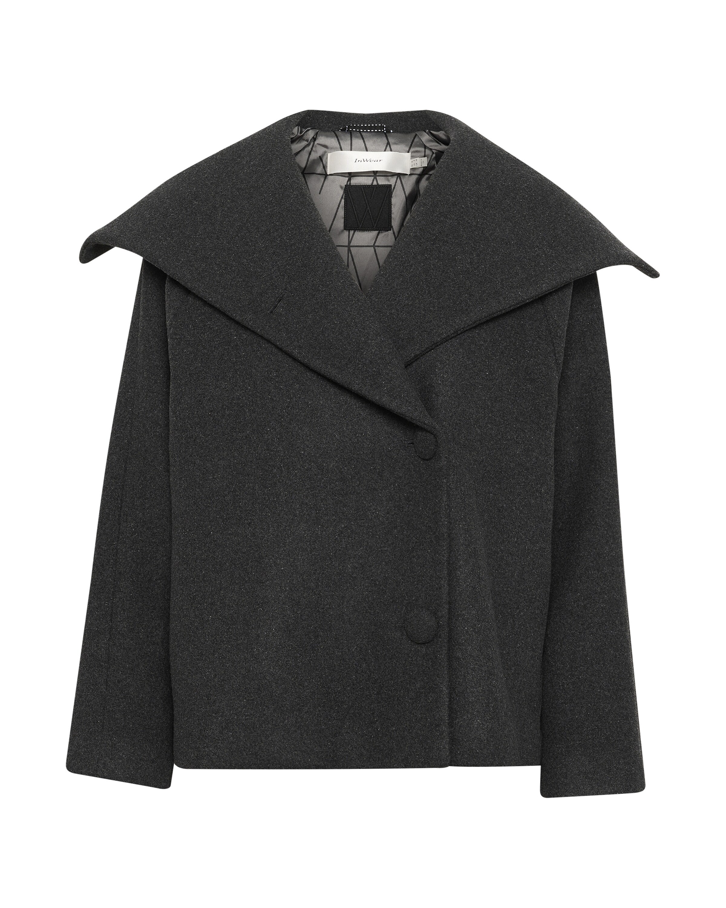 Manteau mi-saison ' Perry' InWear en gris : devant