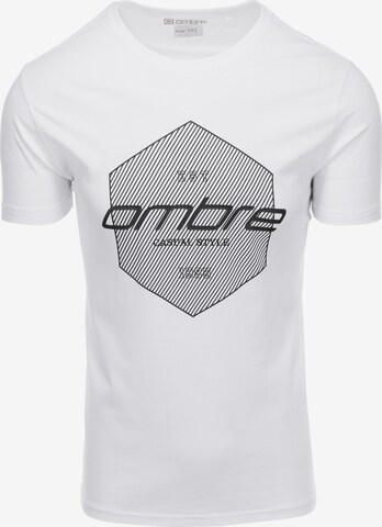 Ombre T-Shirt 'S1753' in Weiß: predná strana
