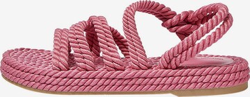 Pull&Bear Sandále - ružová