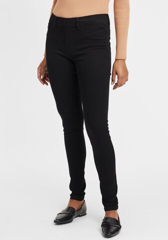 Oxmo Skinny Jeans 'Gesine' in Zwart: voorkant