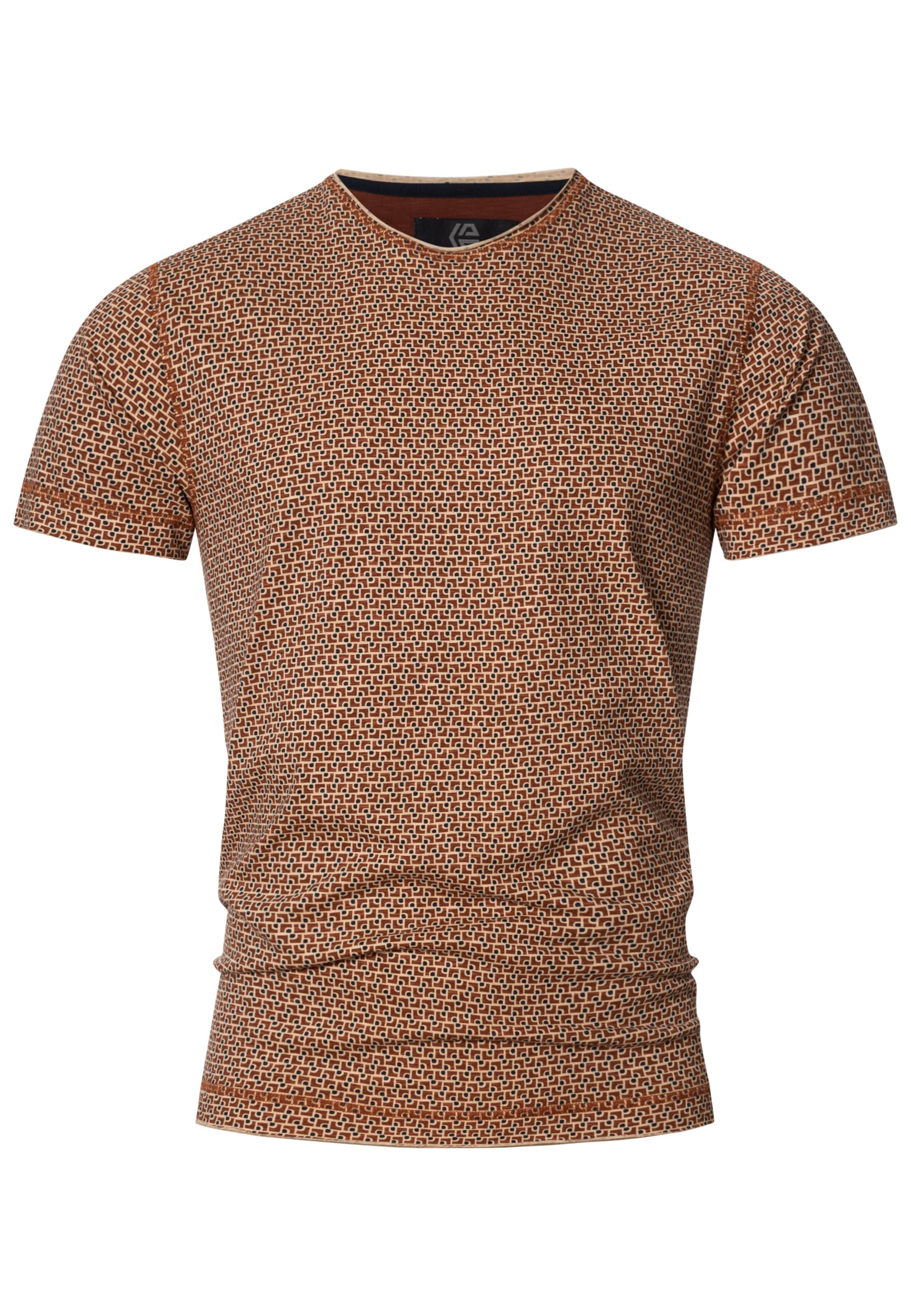 INDICODE JEANS Shirt 'Jude' in Brown: front