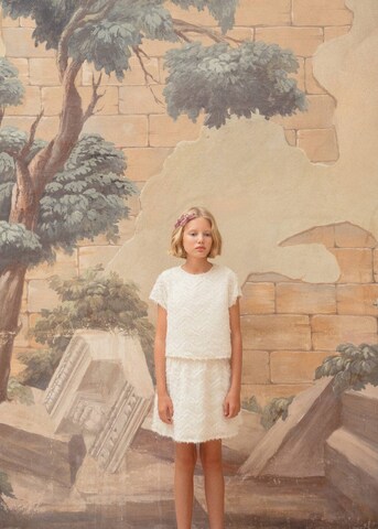 MANGO KIDS Skirt 'Plumiset' in Beige