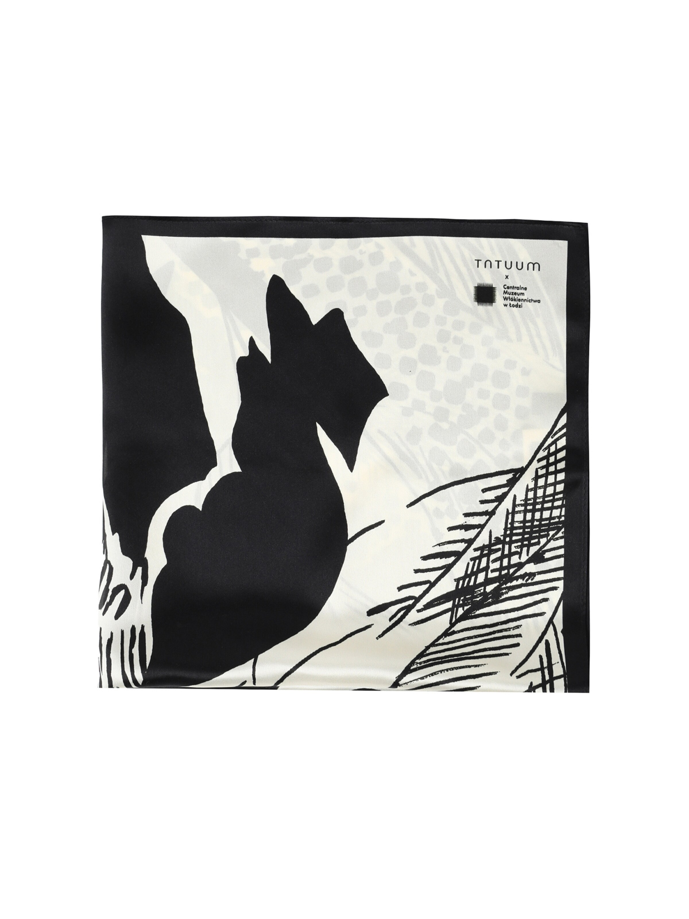 Foulard 'Mokiri' di TATUUM in bianco: frontale