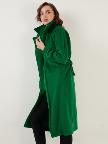 LELA Between-Seasons Coat in Green