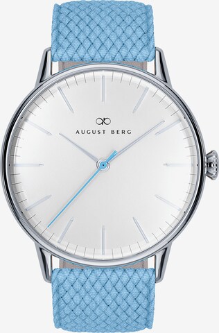 August Berg Analoog horloge 'Serenity' in Blauw: voorkant