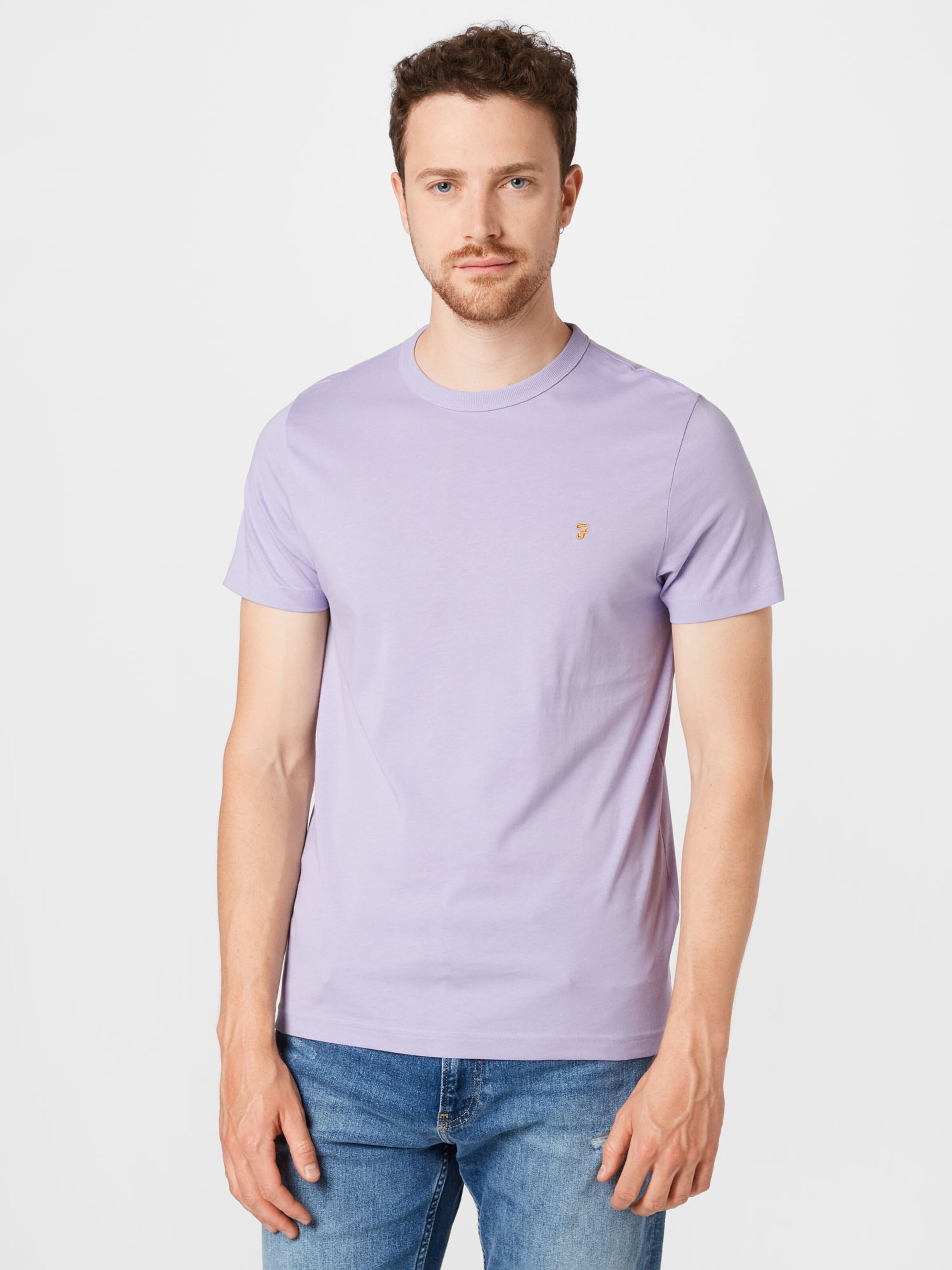 Männer Shirts FARAH T-Shirt 'DANNY' in Helllila - UQ37069