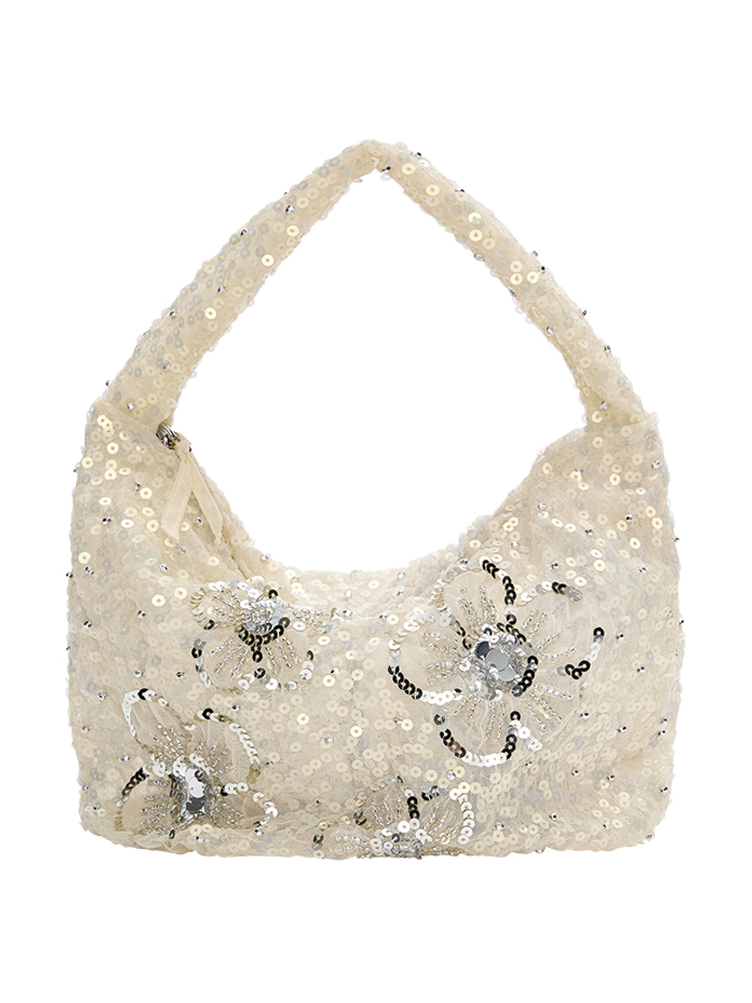 Pull&Bear Shoulder Bag in Beige: front