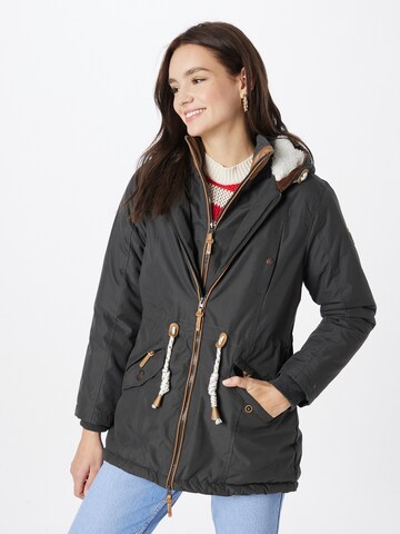 BRAVE SOUL Winter parka 'Abby' in Grey: front