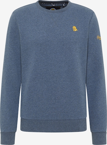 Sweat-shirt Schmuddelwedda en bleu : devant