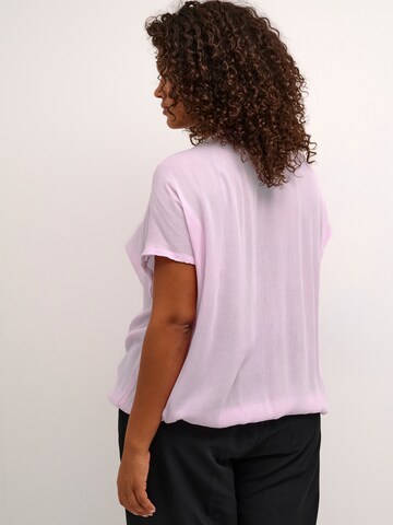 KAFFE CURVE Bluse 'Ami Stanley' in Pink