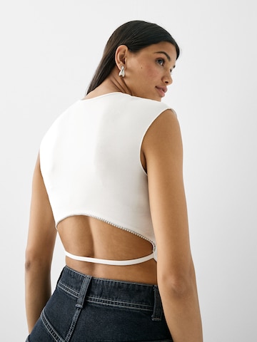 Bershka Top – bílá