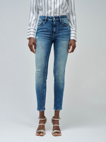 Skinny Jean Salsa Jeans en bleu : devant