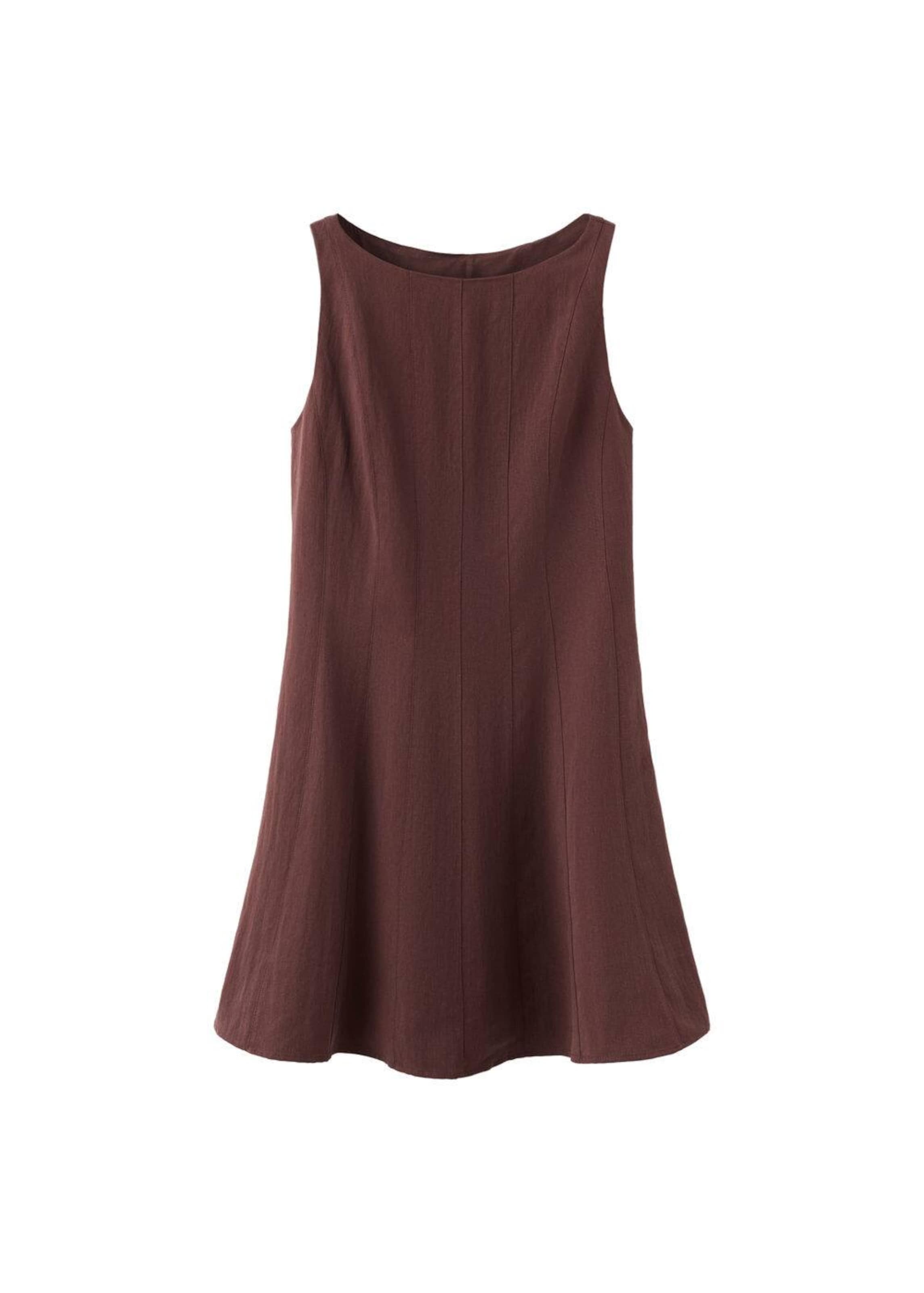 MANGO Dress 'Lotus-w' in Brown: front