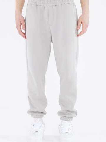 Ossy Homer Regular Sporthose 'Jogginghose mit Bündchen – 3-Faden innen angeraut' in Grau