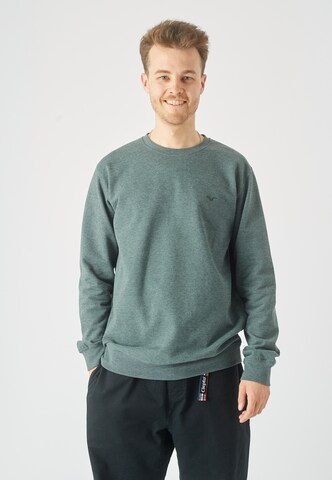 Cleptomanicx Sweatshirt 'Ligull' in Grün: predná strana