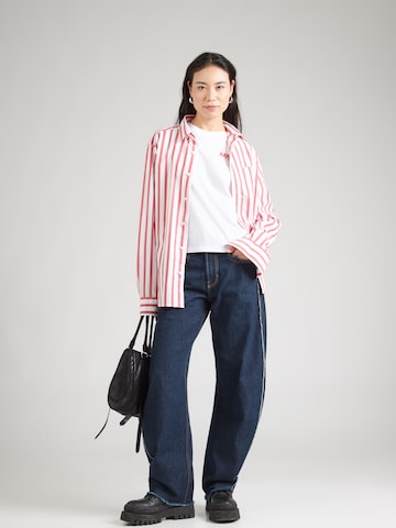 Kaotiko Koszulka 'RAMEN OSAKA' w kolorze biały