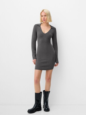 Bershka Knit dress in Grey