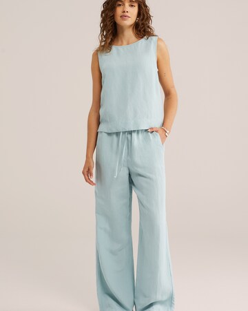 WE Fashion Широкий Штаны в Синий