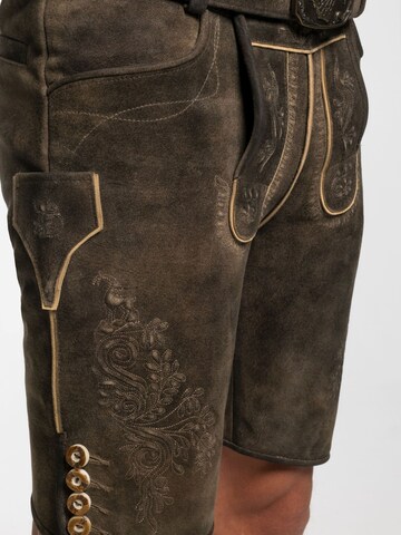 Regular Pantalon folklorique 'Eggenfeld' SPIETH & WENSKY en marron