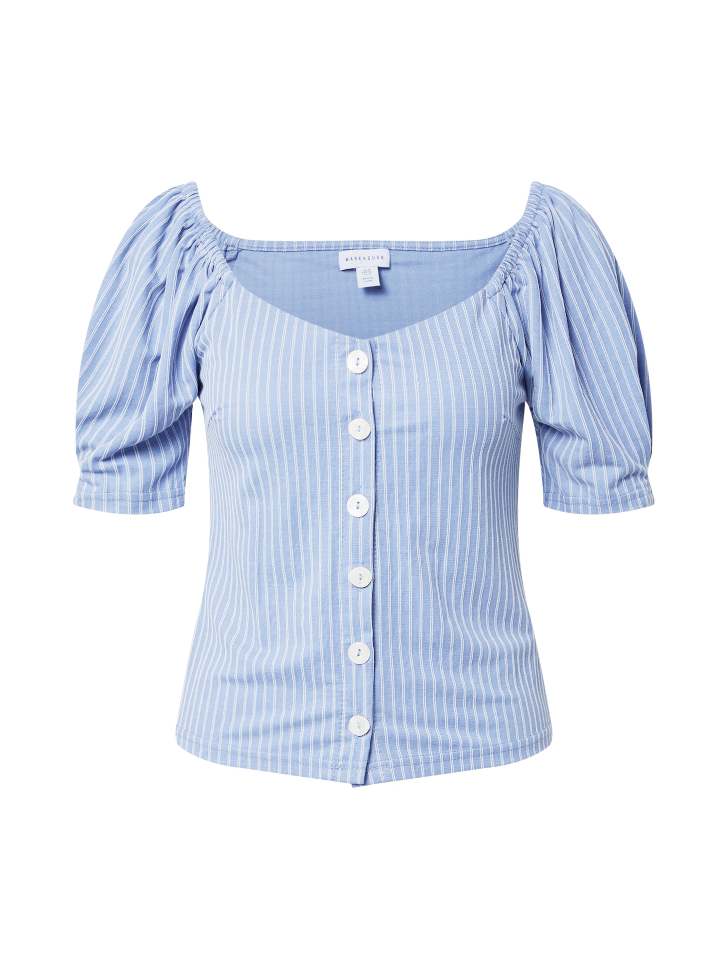 Warehouse Blouse in Blauw: voorkant