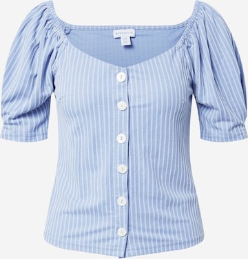 Warehouse Bluse in Blau: predná strana