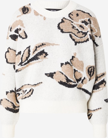 Pull-over 'VMESTRID' VERO MODA en beige : devant