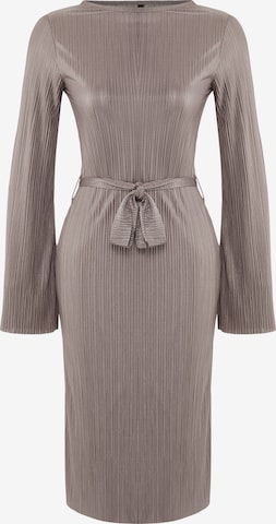 Trendyol Mekko värissä ruskea: etupuoli