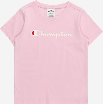 Champion Authentic Athletic Apparel T-Shirt in Pink: predná strana