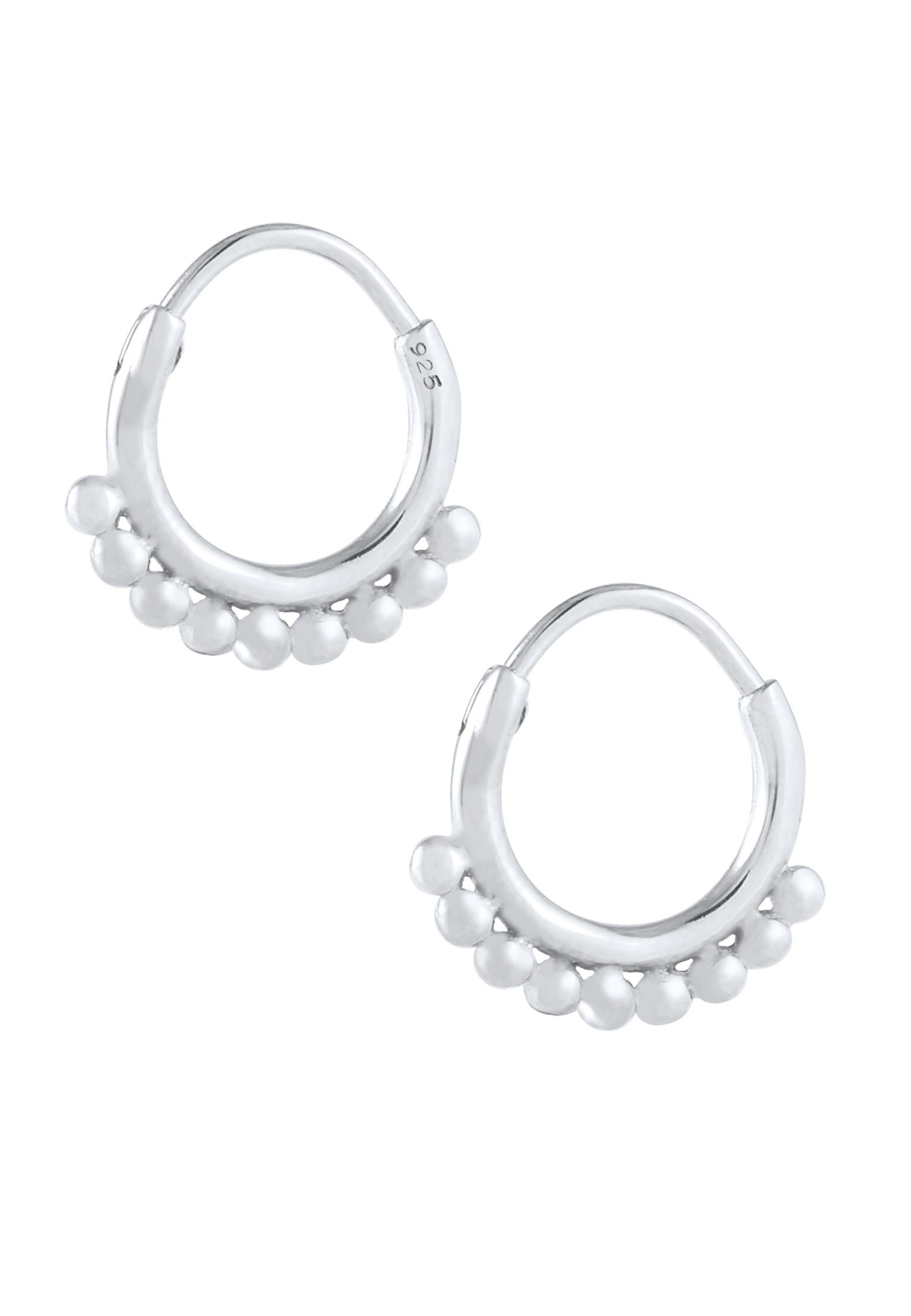 ELLI Earrings 'Creole, Kugeln' in Silver