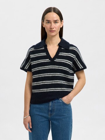SELECTED Sweater 'SLFLULU' in Blue: front