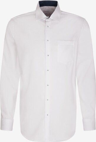 SEIDENSTICKER Button Up Shirt in White: front