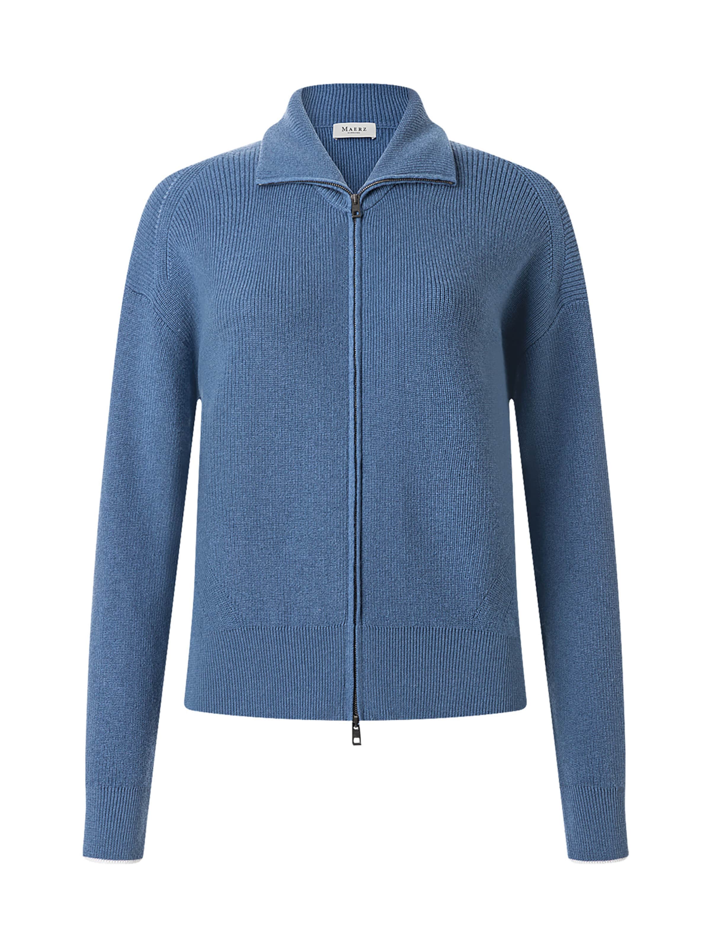 Cardigan MAERZ Muenchen en bleu : devant