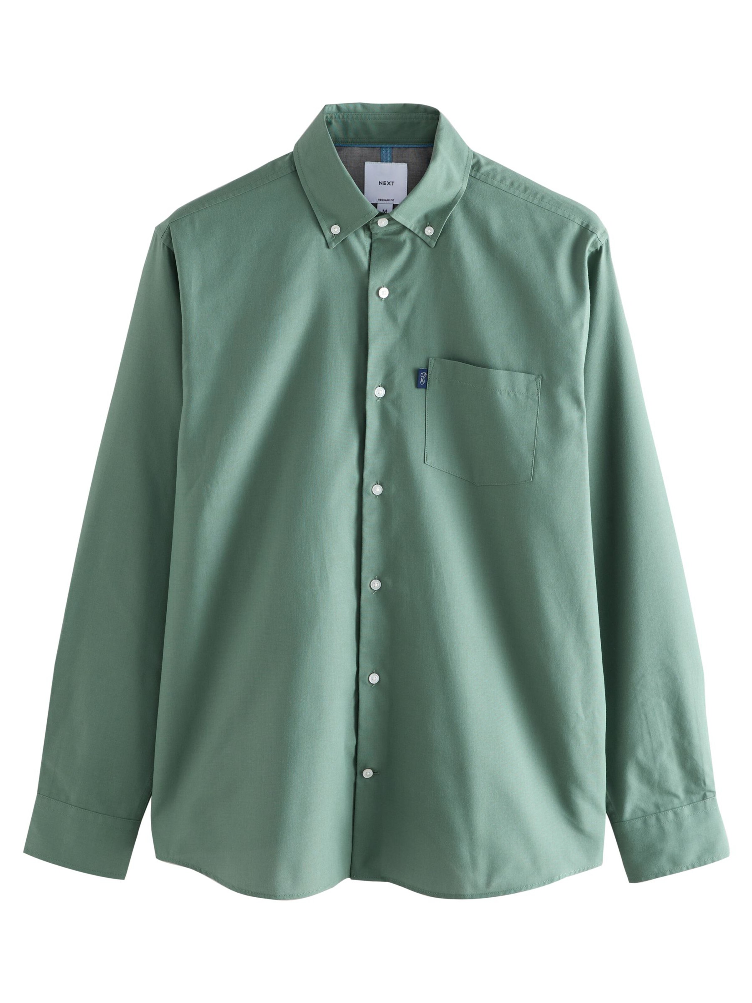 Next Regular fit Πουκάμισο σε πράσινο: μπροστά