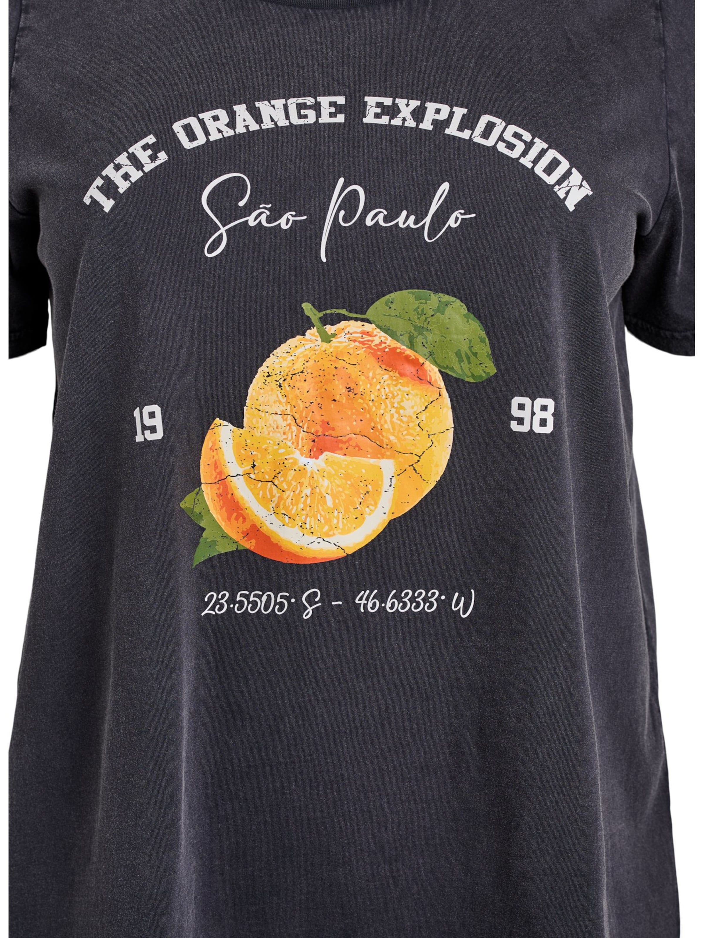 Maglietta 'Mally' di Zizzi in grigio