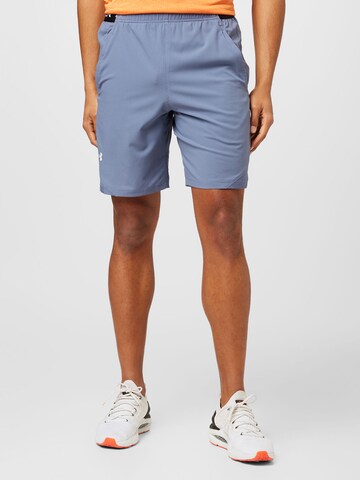 Regular Pantaloni sport 'Vanish' de la UNDER ARMOUR pe albastru: față