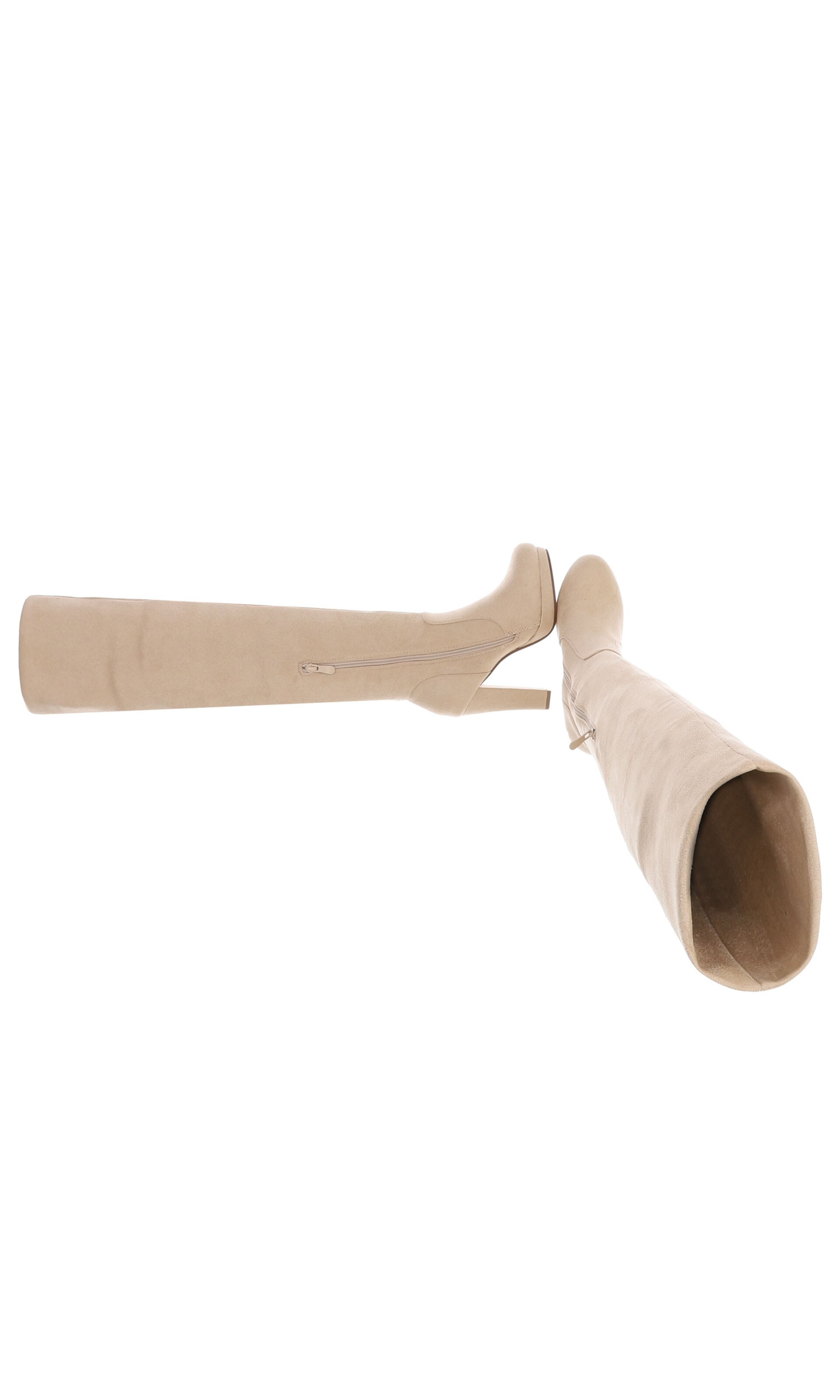 Ital-Design Overknees in Beige