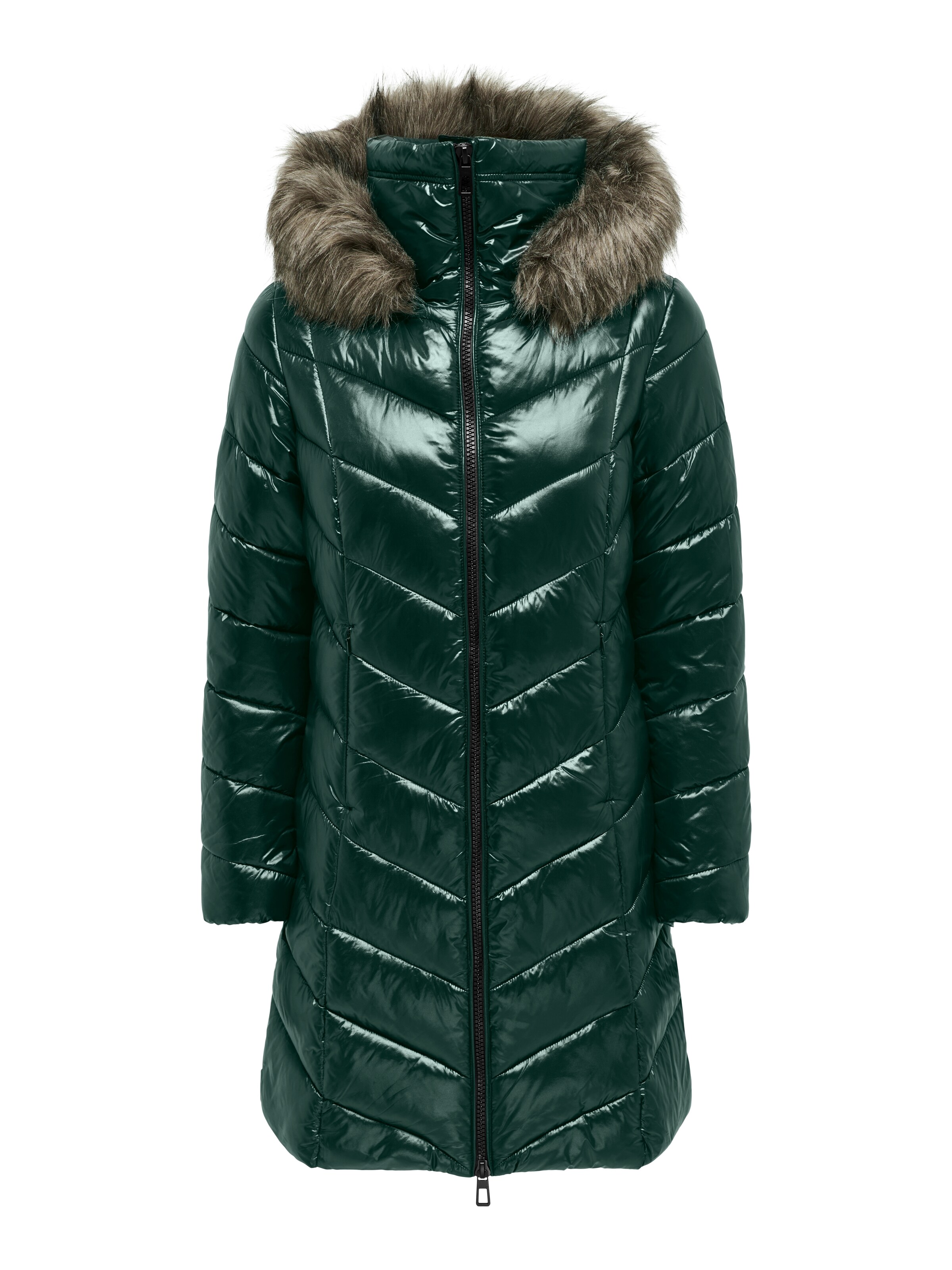 Manteau d’hiver 'ONLFever' ONLY en vert : devant
