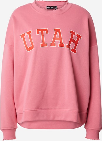 PIECES Sweatshirt 'MALIAH' in Pink: predná strana