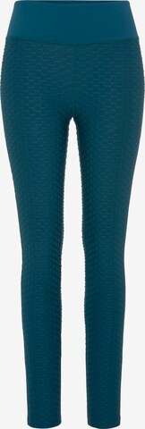 LASCANA ACTIVE Skinny Workout Pants in Blue: front