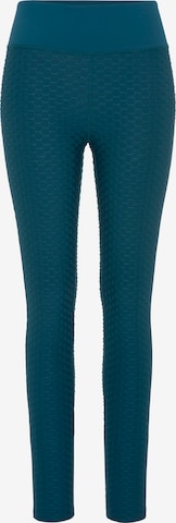 LASCANA ACTIVE Skinny Workout Pants in Blue: front